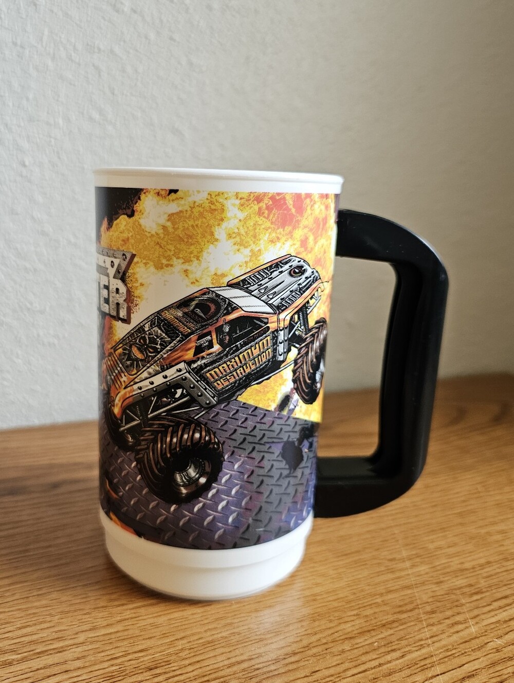 4/$10 Monster Jam Truck Cup Mug Plastic Handle